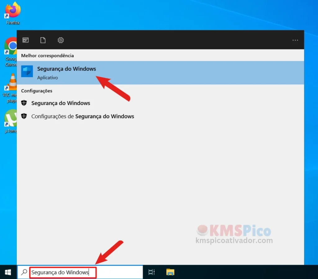 Abra a Segurança do Windows