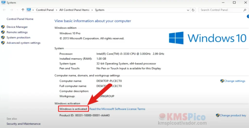 Windows 10 é ativado por KMSPico