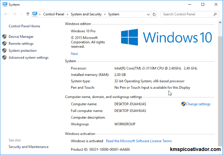 O Windows 10 é ativado com êxito